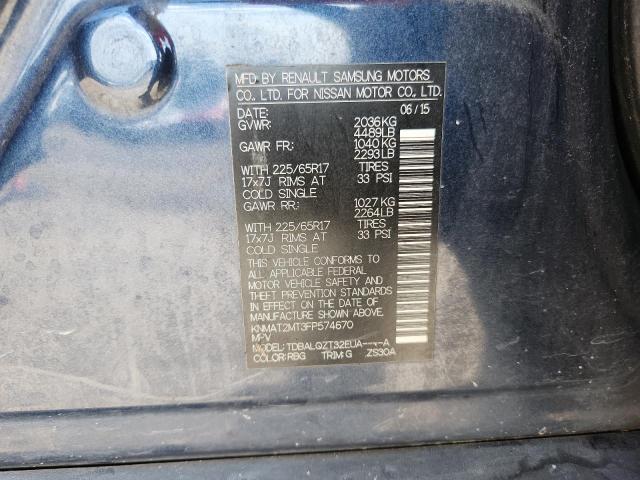 2015 NISSAN ROGUE S - KNMAT2MT3FP574670