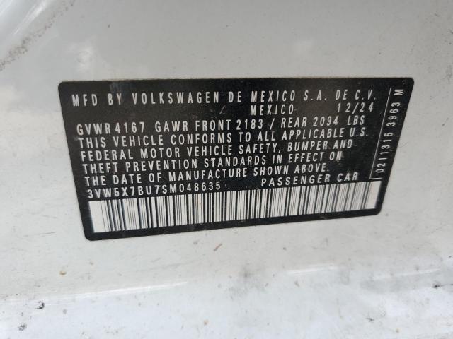 2025 VOLKSWAGEN JETTA S 3VW5X7BU7SM048635