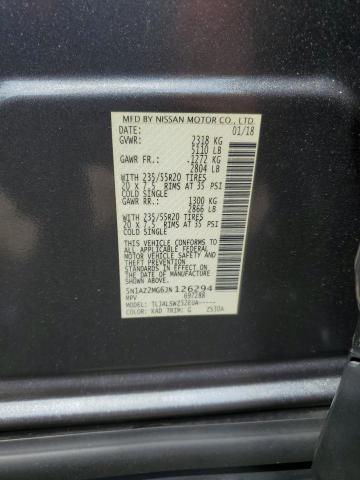 2018 NISSAN MURANO S - 5N1AZ2MG6JN126294