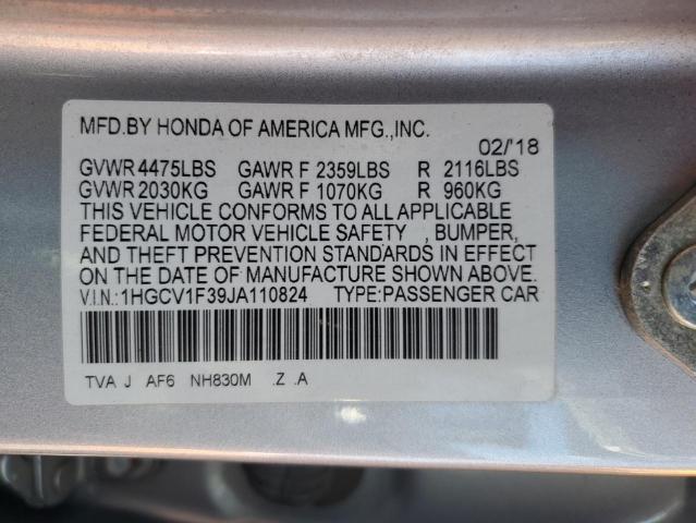 2018 HONDA ACCORD SPO 1HGCV1F39JA110824
