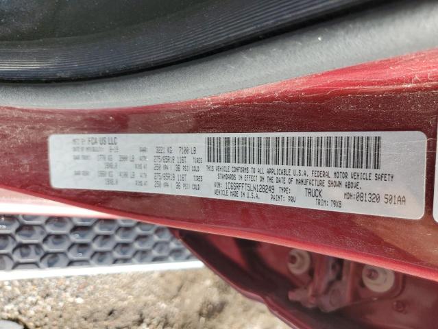 2020 RAM 1500 BIG H 1C6SRFFT5LN128249
