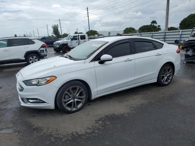 FORD FUSION SE 2017 white  gas 3FA6P0HD4HR339701 photo #1