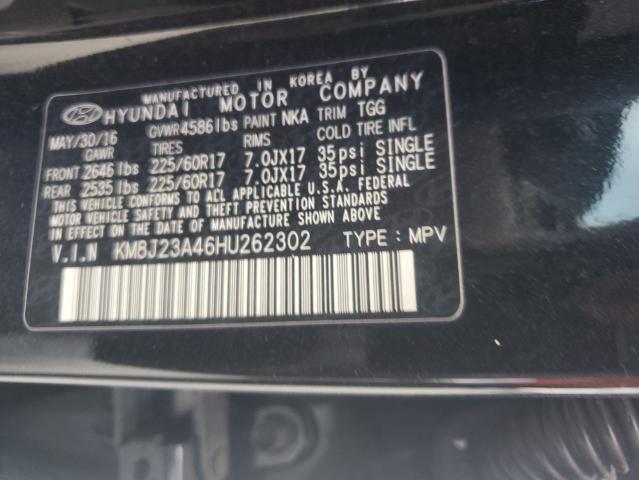 2017 HYUNDAI TUCSON SE KM8J23A46HU262302