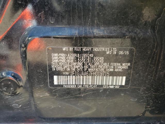 2015 SUBARU IMPREZA JF1GJAA67FH019715