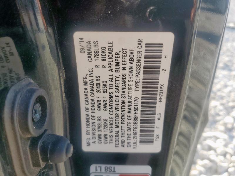 2015 HONDA CIVIC EX 2HGFG3B88FH501170