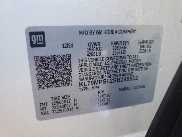 2025 CHEVROLET TRAILBLAZE KL79MPSL2SB149512