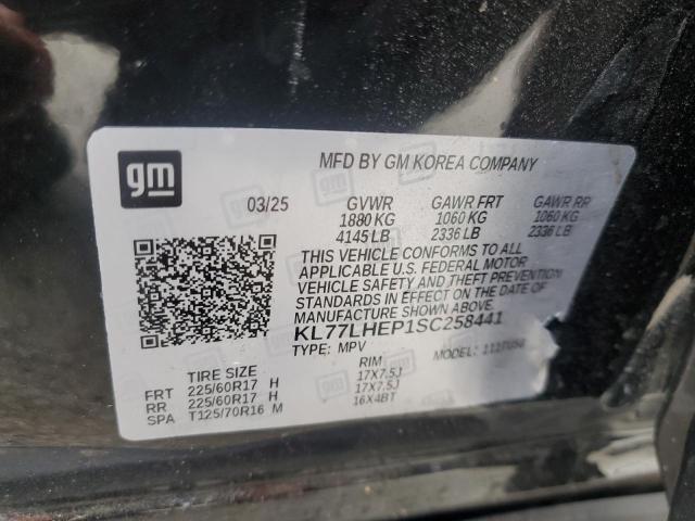 2025 CHEVROLET TRAX 1LT KL77LHEP1SC258441