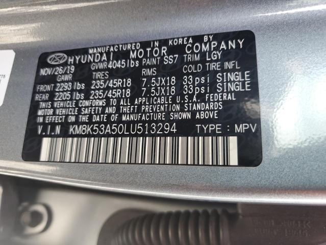 2020 HYUNDAI KONA ULTIM KM8K53A50LU513294