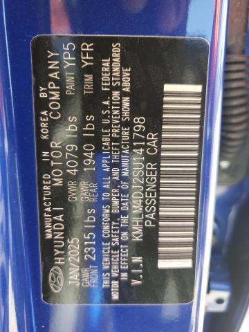 2025 HYUNDAI ELANTRA BLUE KMHLM4DJ2SU141798