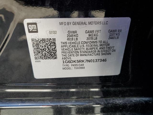 2022 CADILLAC CT4 LUXURY 1G6DK5RK7N0137346