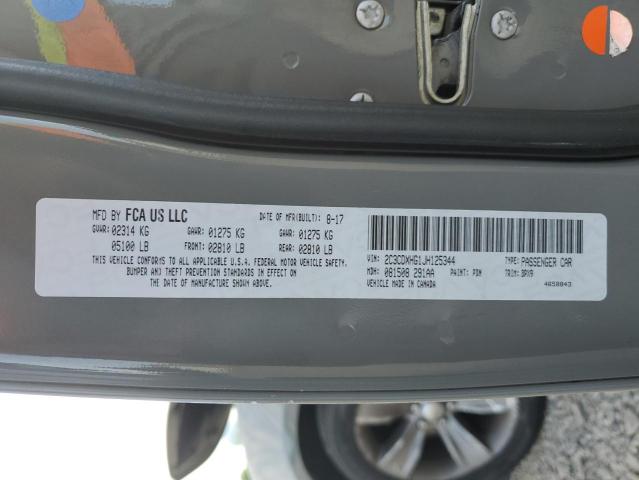 2018 DODGE CHARGER SX 2C3CDXHG1JH125344