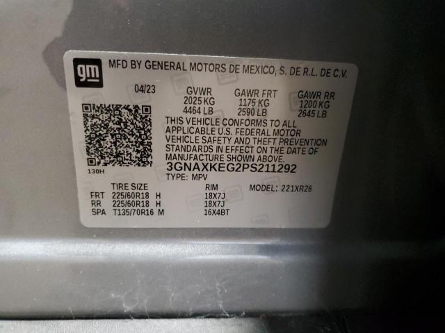 2023 CHEVROLET EQUINOX LT - 3GNAXKEG2PS211292