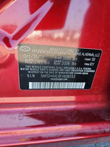 2015 HYUNDAI ELANTRA SE 5NPDH4AE8FH606153