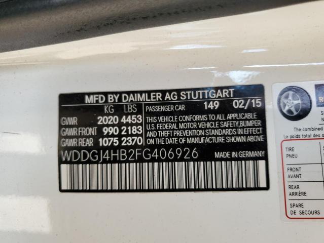 2015 MERCEDES-BENZ C 250 WDDGJ4HB2FG406926
