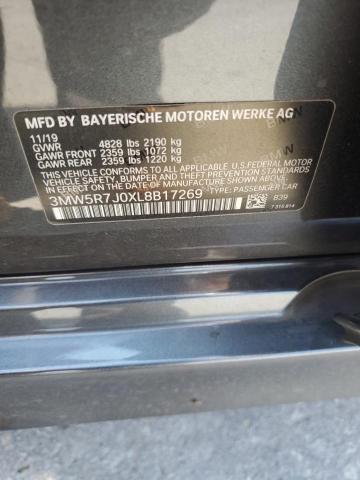 2020 BMW 330XI 3MW5R7J0XL8B17269