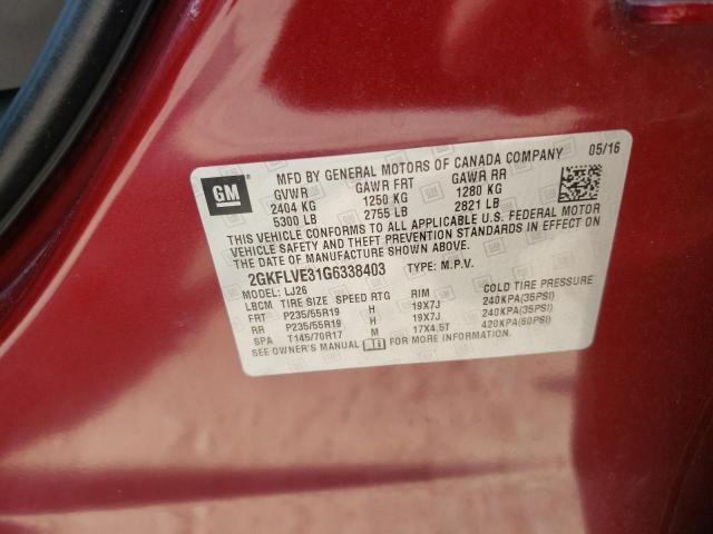 2016 GMC TERRAIN DE 2GKFLVE31G6338403