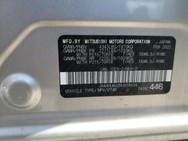 2022 MITSUBISHI RVR ES JA4AHUAU2NU604634
