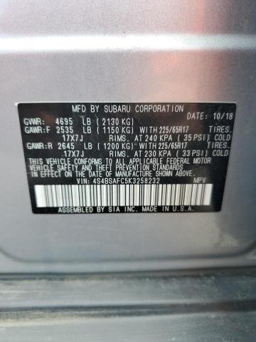 2019 SUBARU OUTBACK 2. - 4S4BSAFC5K3258232