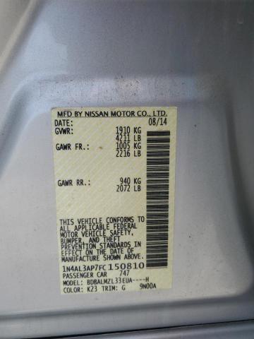 2015 NISSAN ALTIMA 2.5 - 1N4AL3AP7FC150810