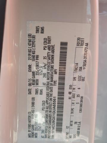 2016 FORD ESCAPE SE - 1FMCU9GX1GUA65561