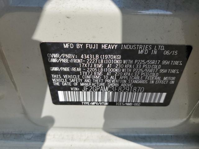 2015 SUBARU XV CROSSTR JF2GPAMC3F8291870
