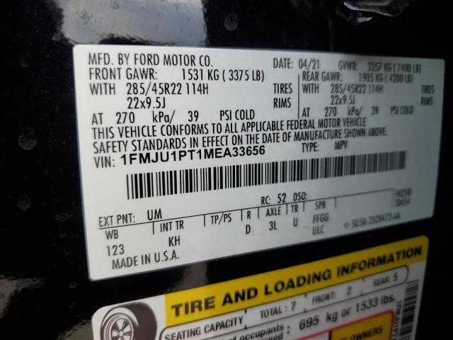 2021 FORD EXPEDITION - 1FMJU1PT1MEA33656
