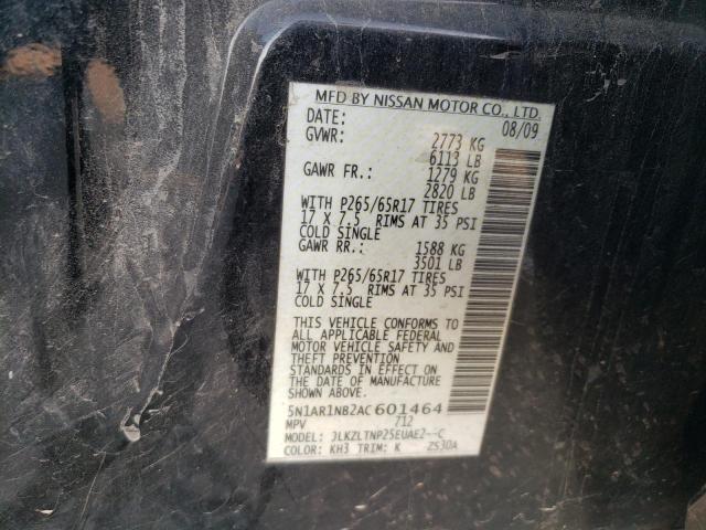 2010 NISSAN PATHFINDER - 5N1AR1NB2AC601464