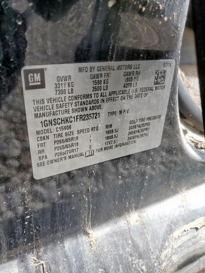 2015 CHEVROLET SUBURBAN C 1GNSCHKC1FR235721