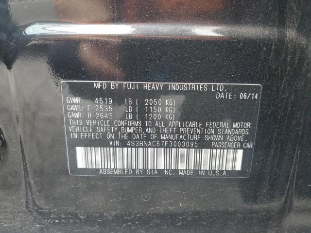 2015 SUBARU LEGACY 2.5 4S3BNAC67F3003095