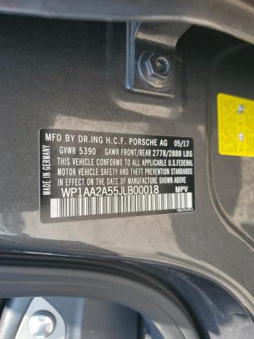 2018 PORSCHE MACAN WP1AA2A55JLB00018