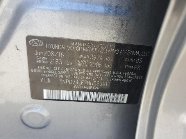 2017 HYUNDAI ELANTRA SE - 5NPD74LF7HH089911