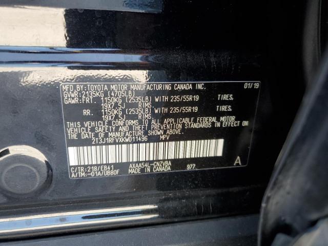 2019 TOYOTA RAV4 ADVEN 2T3J1RFVXKW011496