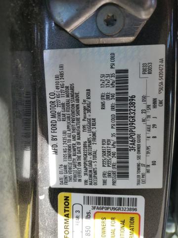 2016 FORD FUSION SE 3FA6P0PU9GR323896