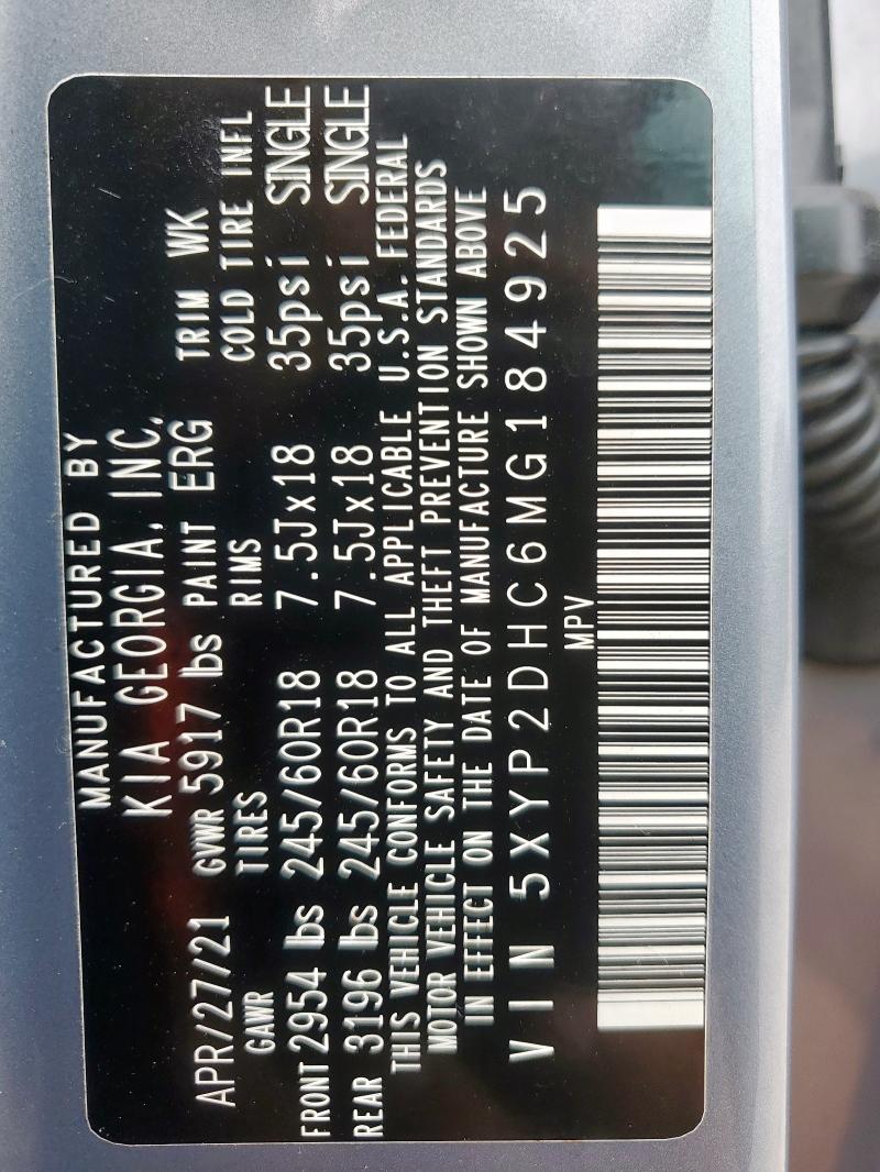 2021 KIA TELLURIDE LX - 5XYP2DHC6MG184925