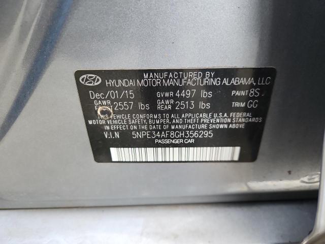2016 HYUNDAI SONATA SPO 5NPE34AF8GH356295