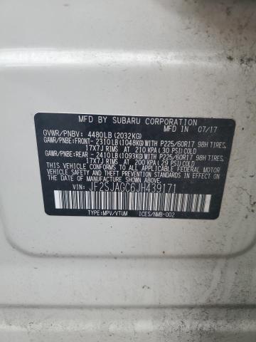 2018 SUBARU FORESTER 2 JF2SJAGC6JH439171