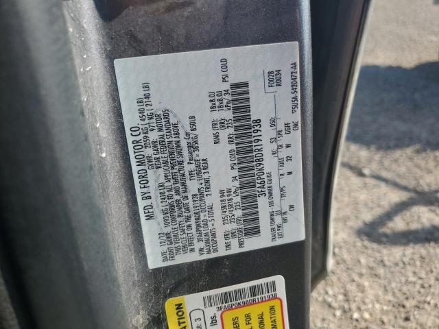 2013 FORD FUSION TIT - 3FA6P0K98DR191938