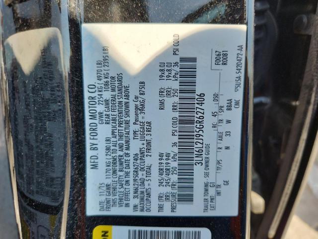 2016 LINCOLN MKZ 3LN6L2J95GR627406