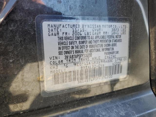 2015 NISSAN SENTRA S 3N1AB7AP5FY376200