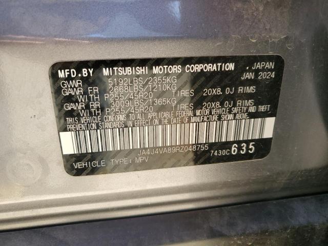 2024 MITSUBISHI OUTLANDER JA4J4VA89RZ048755