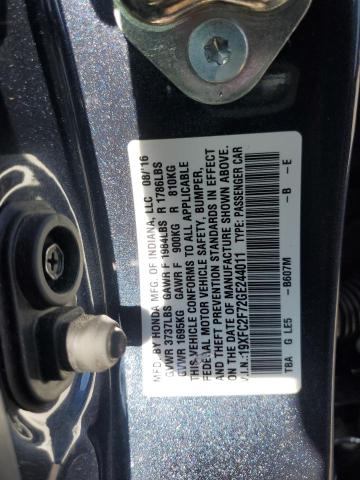 2016 HONDA CIVIC EX 19XFC2F72GE244011