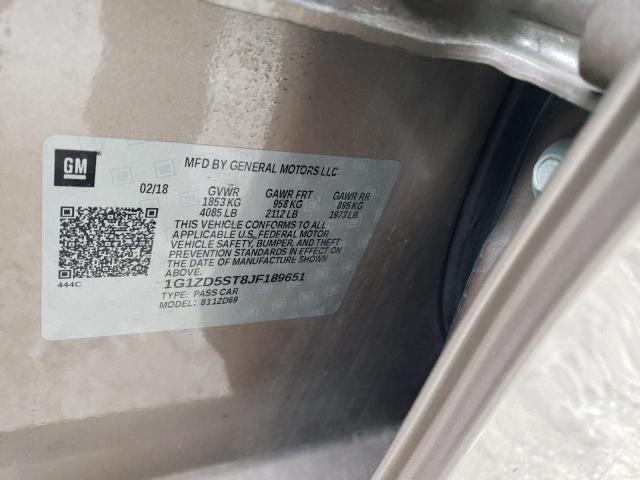 2018 CHEVROLET MALIBU LT - 1G1ZD5ST8JF189651