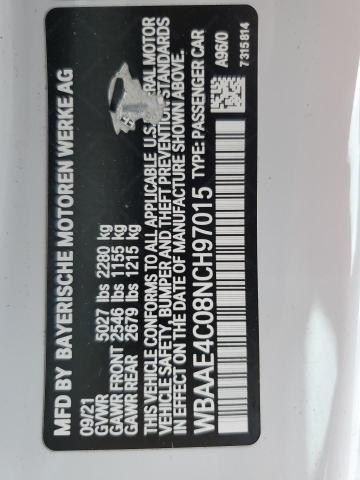 2022 BMW 840XI WBAAE4C08NCH97015