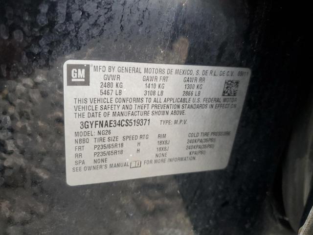 2012 CADILLAC SRX LUXURY - 3GYFNAE34CS519371