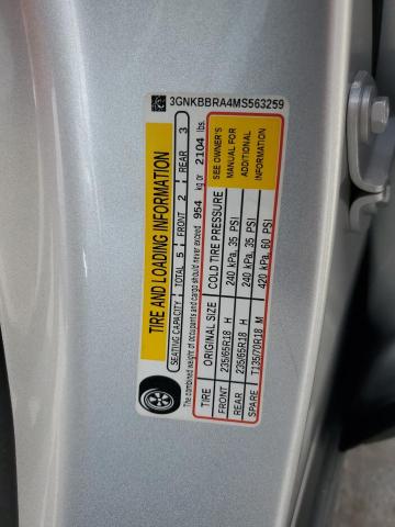 2021 CHEVROLET BLAZER 1LT 3GNKBBRA4MS563259