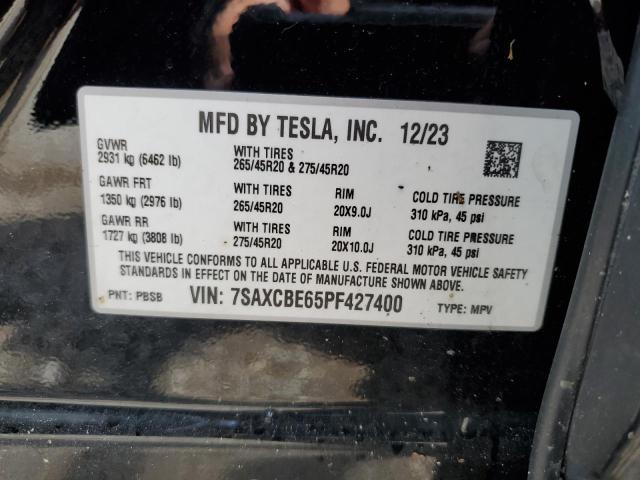 2023 TESLA MODEL X 7SAXCBE65PF427400