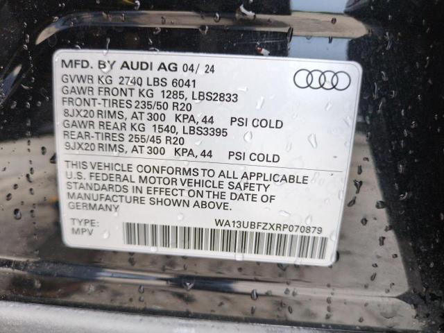 2024 AUDI Q4 E-TRON WA13UBFZXRP070879