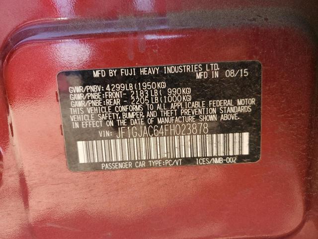 2015 SUBARU IMPREZA PR JF1GJAC64FH023878