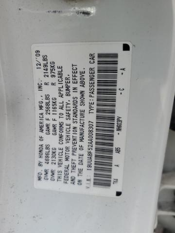 2010 ACURA TL - 19UUA8F52AA008307