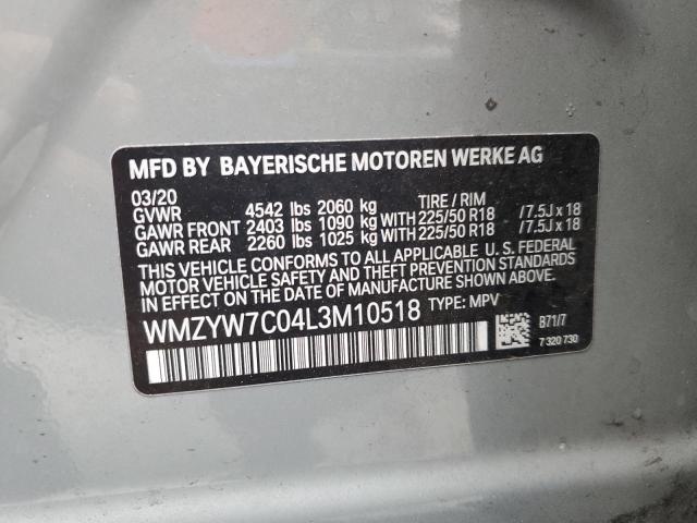 2020 MINI COOPER S C WMZYW7C04L3M10518